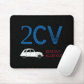 Oldtimer 2cv Ente Frankreich Farben Mousepad (Mit Mouse)