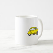 Oldtimer 2cv Ente Gelb Kaffeetasse (VorderseiteRechts)