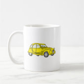 Oldtimer 2cv Ente Gelb Kaffeetasse (Links)