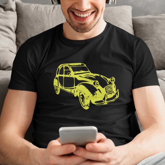 Oldtimer 2cv Ente Gelb T-Shirt