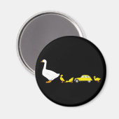 Oldtimer 2cv Entenfamilie Magnet (Vorderseite/Rückseite)