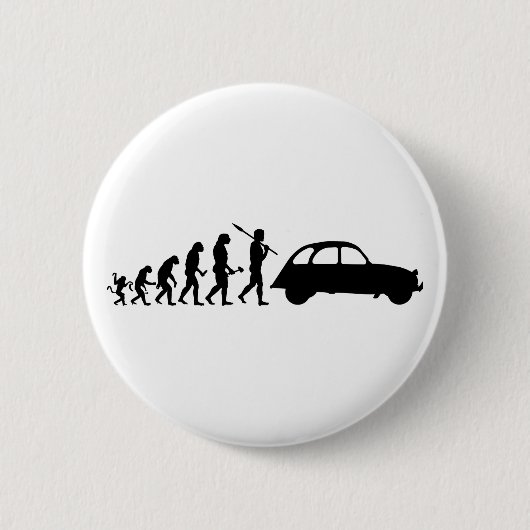Oldtimer 2CV Evolution Button (Vorderseite)