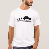 Oldtimer 2cv French Evolution T-Shirt (Vorderseite)