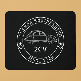 Oldtimer 2CV-Gütezeichen Mousepad