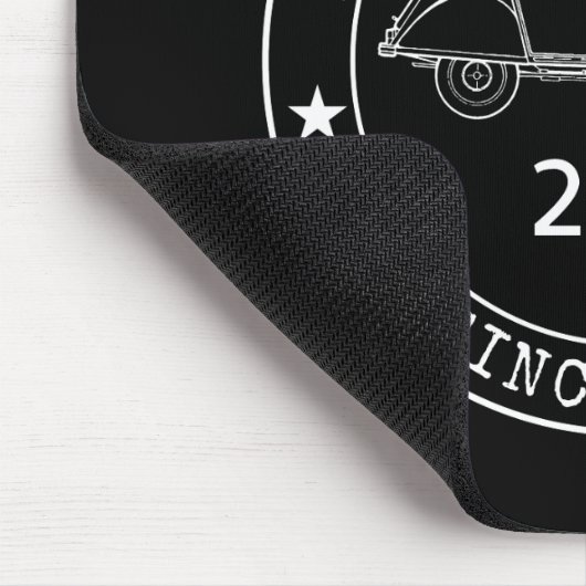 Oldtimer 2CV-Gütezeichen Mousepad (Ecke)