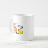 Oldtimer 2cv Ich bin eine Ente Humor Kaffeetasse (Vorderseite Links)
