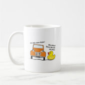 Oldtimer 2cv Ich bin eine Ente Humor Kaffeetasse (Links)
