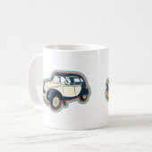 Oldtimer 2CV Klassiker Kaffeetasse (Vorderseite Links)