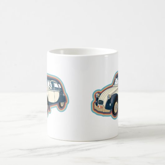 Oldtimer 2CV Klassiker Kaffeetasse (Mittel)