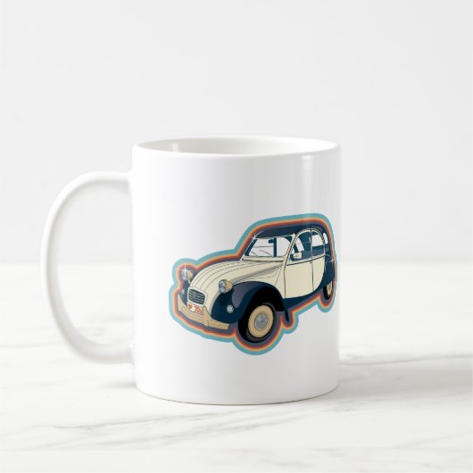 Oldtimer 2CV Klassiker Kaffeetasse (Links)