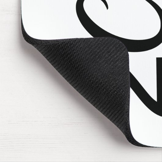 Oldtimer 2cv Typografie Halbe Ente Mousepad (Ecke)