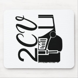 Oldtimer 2cv Typografie Halbe Ente Mousepad