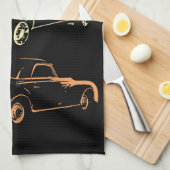 Oldtimer - 80er & 90er Grafik Retro Geschirrtuch (Viertel Falte)