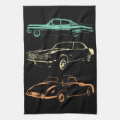Oldtimer - 80er & 90er Grafik Retro Geschirrtuch (Vertikal)