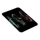 Oldtimer - 80er & 90er Grafik Retro Magnet (Rechte Seite)