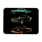 Oldtimer - 80er & 90er Grafik Retro Magnet (Horizontal)
