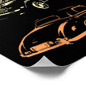 Oldtimer - 80er & 90er Grafik Retro Poster (Ecke)