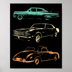 Oldtimer - 80er & 90er Grafik Retro Poster