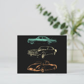 Oldtimer - 80er & 90er Grafik Retro Save The Date (Stehend Vorderseite)
