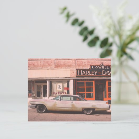 Oldtimer Altstadt Postkarte (Stehend Vorderseite)