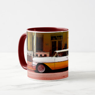 Oldtimer am Kunst-Deko-Bezirks-Südstrand Miami Tasse
