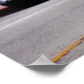 Oldtimer am Ocean Drive Miami Beach Poster (Ecke)