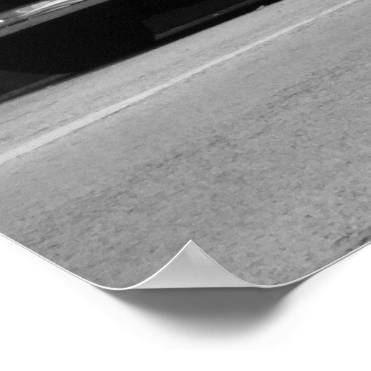 Oldtimer am Ocean Drive Miami Beach Poster (Ecke)