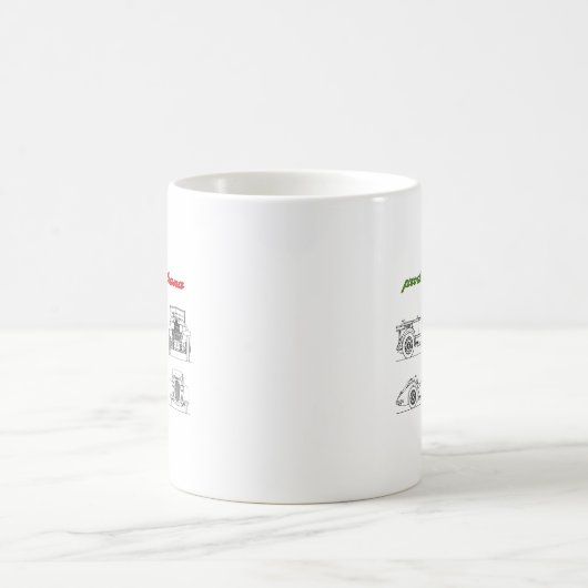 Oldtimer Amore Motore Alfa Romeo Kaffeetasse (Mittel)