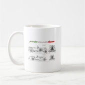 Oldtimer Amore Motore Alfa Romeo Kaffeetasse (Links)