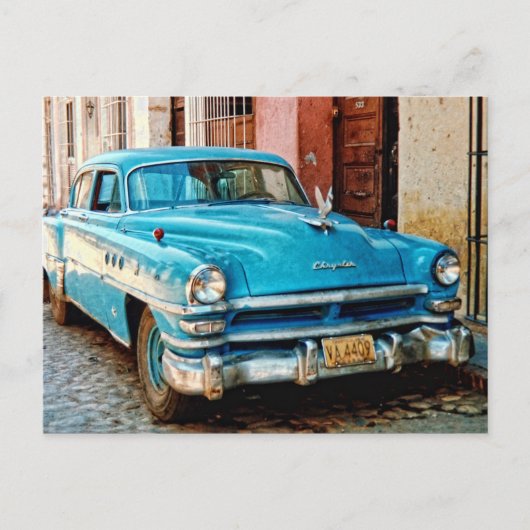 Oldtimer auf Kuba Postkarte (Vorderseite)