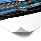 Oldtimer Austin Healey 3000 Poster (Ecke)