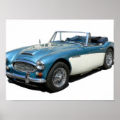 Oldtimer Austin Healey 3000 Poster (Vorne)