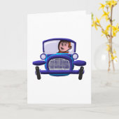 Oldtimer-Auto Karte (Gelbe Blume)