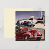 Oldtimer-Autos, klassische Limousinen auf einer Au (Vorne/Hinten)