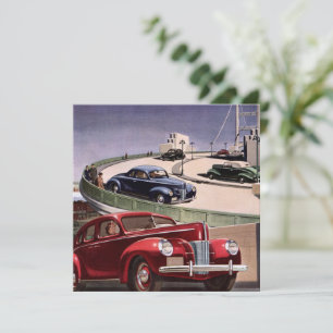 Oldtimer-Autos, klassische Limousinen auf einer Au