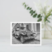 Oldtimer-Autos Postkarte (Stehend Vorderseite)