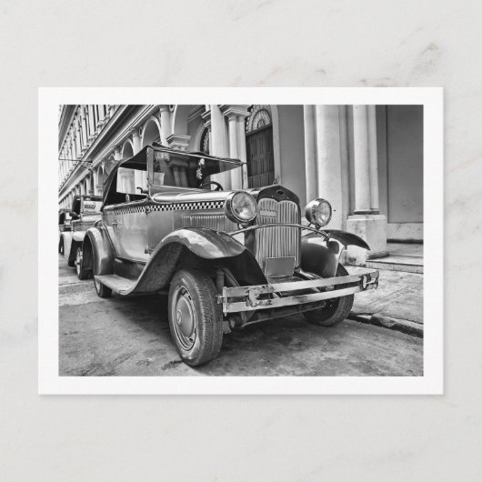 Oldtimer-Autos Postkarte (Vorderseite)