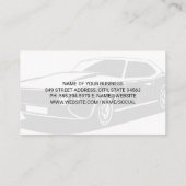 Oldtimer | Autoteile | Mechaniker  Visitenkarte (Rückseite)