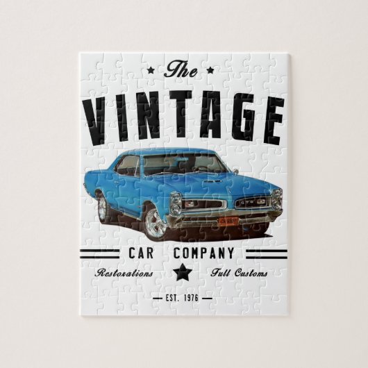 Oldtimer-Autounternehmen Puzzle (Vertikal)