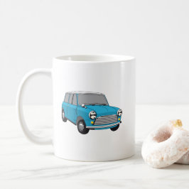 Oldtimer Blauer British Mini Cooper Kaffeetasse