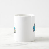 Oldtimer Blauer British Mini Cooper Kaffeetasse (Mittel)