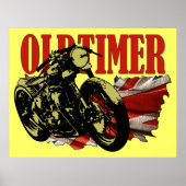 Oldtimer Bobber Poster (Vorne)