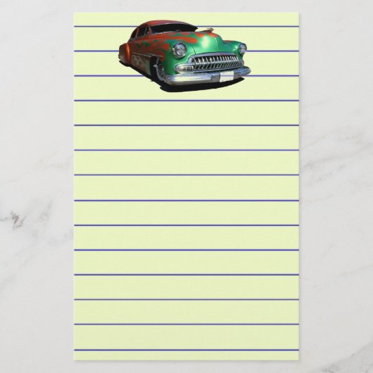 Oldtimer Briefpapier (Vorderseite)