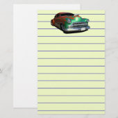 Oldtimer Briefpapier (Vorne/Hinten)