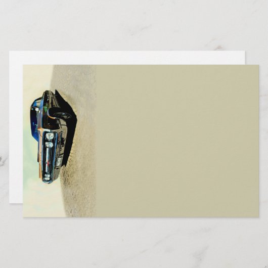 Oldtimer Briefpapier (Vorne/Hinten)