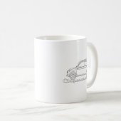 Oldtimer Cinquecento Der PUCH 500 Kaffeetasse (VorderseiteRechts)