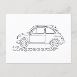 Oldtimer Cinquecento Der PUCH 500 Postkarte