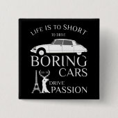 Oldtimer Citroen DS 19 Drive Passion Button (Vorderseite)