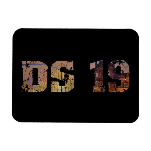 Oldtimer Citroen DS 19 La Déesse Französisch Stadt Magnet (Horizontal)