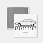 Oldtimer Citroen GS Frankreich Grande Serie Magnet (Vorderseite/Rückseite)